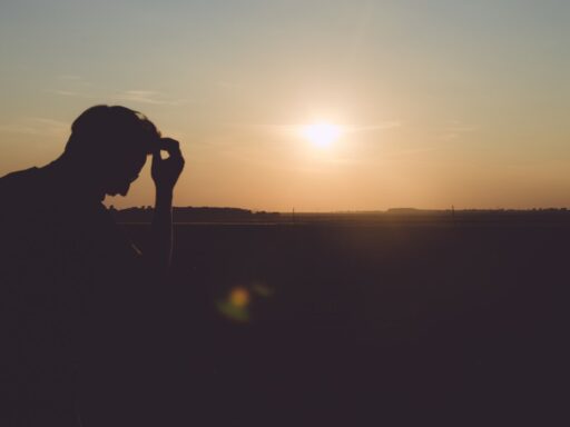 silhouette of man during daytime